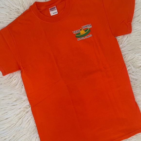 Tacos & Tequila "T-shirt in Tacos & Tequila Orange" - Picture 4 of 6